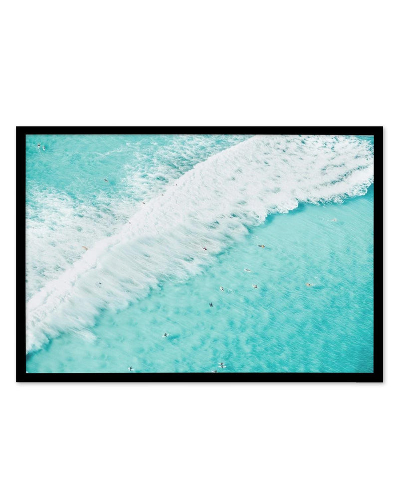 Bondi Surf Art Print-PRINT-Olive et Oriel-Olive et Oriel-A5 | 5.8" x 8.3" | 14.8 x 21cm-Black-With White Border-Buy-Australian-Art-Prints-Online-with-Olive-et-Oriel-Your-Artwork-Specialists-Austrailia-Decorate-With-Coastal-Photo-Wall-Art-Prints-From-Our-Beach-House-Artwork-Collection-Fine-Poster-and-Framed-Artwork