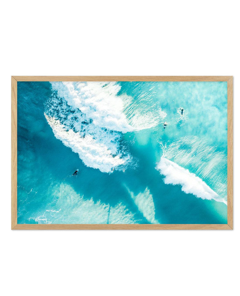 Bondi Waves II Art Print-PRINT-Olive et Oriel-Olive et Oriel-A5 | 5.8" x 8.3" | 14.8 x 21cm-Oak-With White Border-Buy-Australian-Art-Prints-Online-with-Olive-et-Oriel-Your-Artwork-Specialists-Austrailia-Decorate-With-Coastal-Photo-Wall-Art-Prints-From-Our-Beach-House-Artwork-Collection-Fine-Poster-and-Framed-Artwork