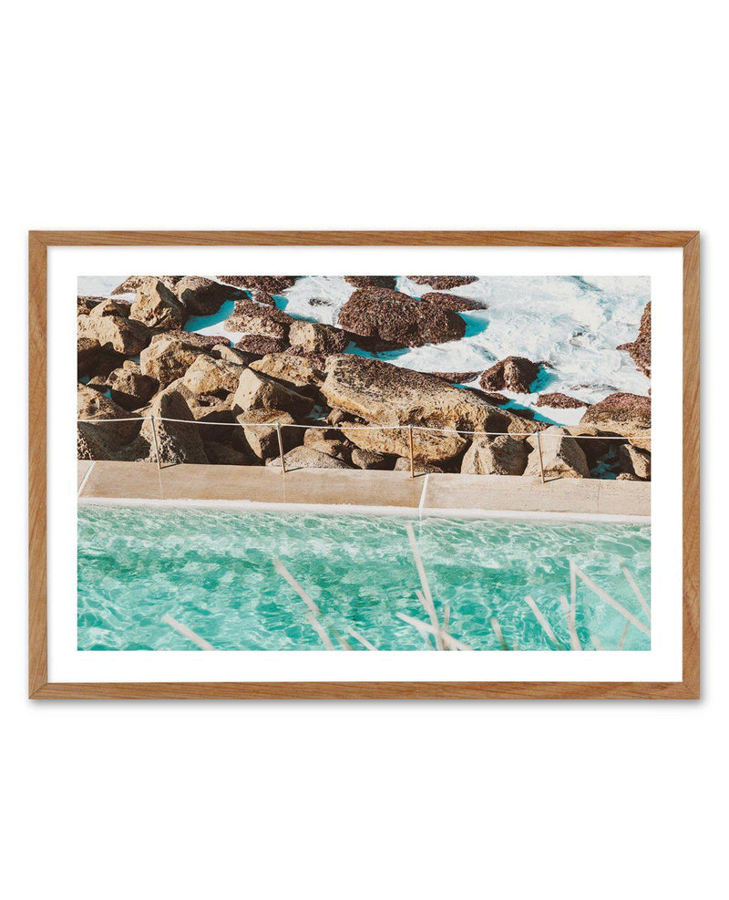 Bronte Pool I Art Print-PRINT-Olive et Oriel-Olive et Oriel-50x70 cm | 19.6" x 27.5"-Walnut-With White Border-Buy-Australian-Art-Prints-Online-with-Olive-et-Oriel-Your-Artwork-Specialists-Austrailia-Decorate-With-Coastal-Photo-Wall-Art-Prints-From-Our-Beach-House-Artwork-Collection-Fine-Poster-and-Framed-Artwork
