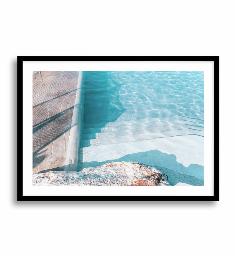 Bronte Pool III Art Print-PRINT-Olive et Oriel-Olive et Oriel-A5 | 5.8" x 8.3" | 14.8 x 21cm-Black-With White Border-Buy-Australian-Art-Prints-Online-with-Olive-et-Oriel-Your-Artwork-Specialists-Austrailia-Decorate-With-Coastal-Photo-Wall-Art-Prints-From-Our-Beach-House-Artwork-Collection-Fine-Poster-and-Framed-Artwork
