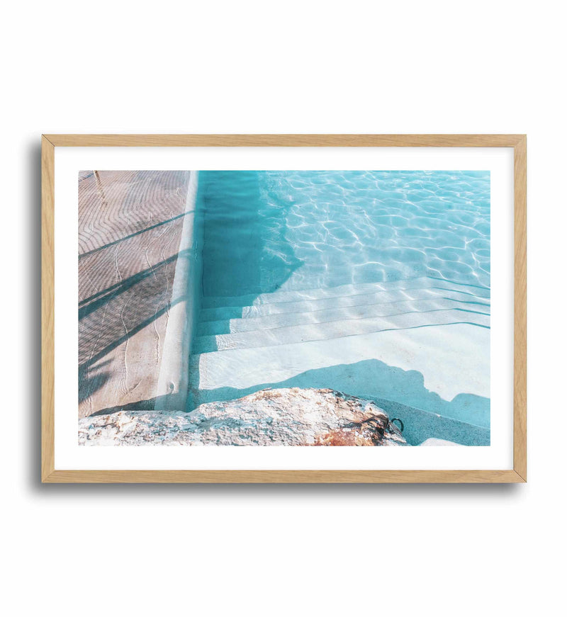 Bronte Pool III Art Print-PRINT-Olive et Oriel-Olive et Oriel-A5 | 5.8" x 8.3" | 14.8 x 21cm-Oak-With White Border-Buy-Australian-Art-Prints-Online-with-Olive-et-Oriel-Your-Artwork-Specialists-Austrailia-Decorate-With-Coastal-Photo-Wall-Art-Prints-From-Our-Beach-House-Artwork-Collection-Fine-Poster-and-Framed-Artwork