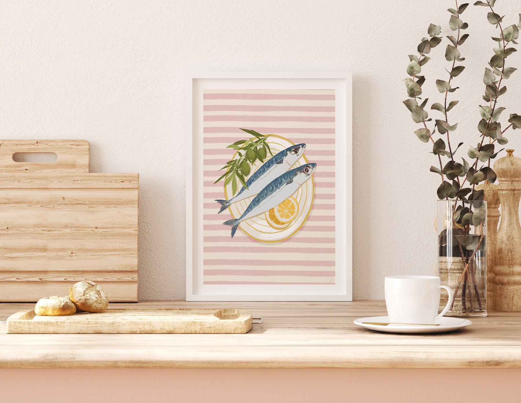 Brunch in Positano by Jenny Liz Rome Art Print-PRINT-Olive et Oriel-Jenny Liz Rome-Buy-Australian-Art-Prints-Online-with-Olive-et-Oriel-Your-Artwork-Specialists-Austrailia-Decorate-With-Coastal-Photo-Wall-Art-Prints-From-Our-Beach-House-Artwork-Collection-Fine-Poster-and-Framed-Artwork