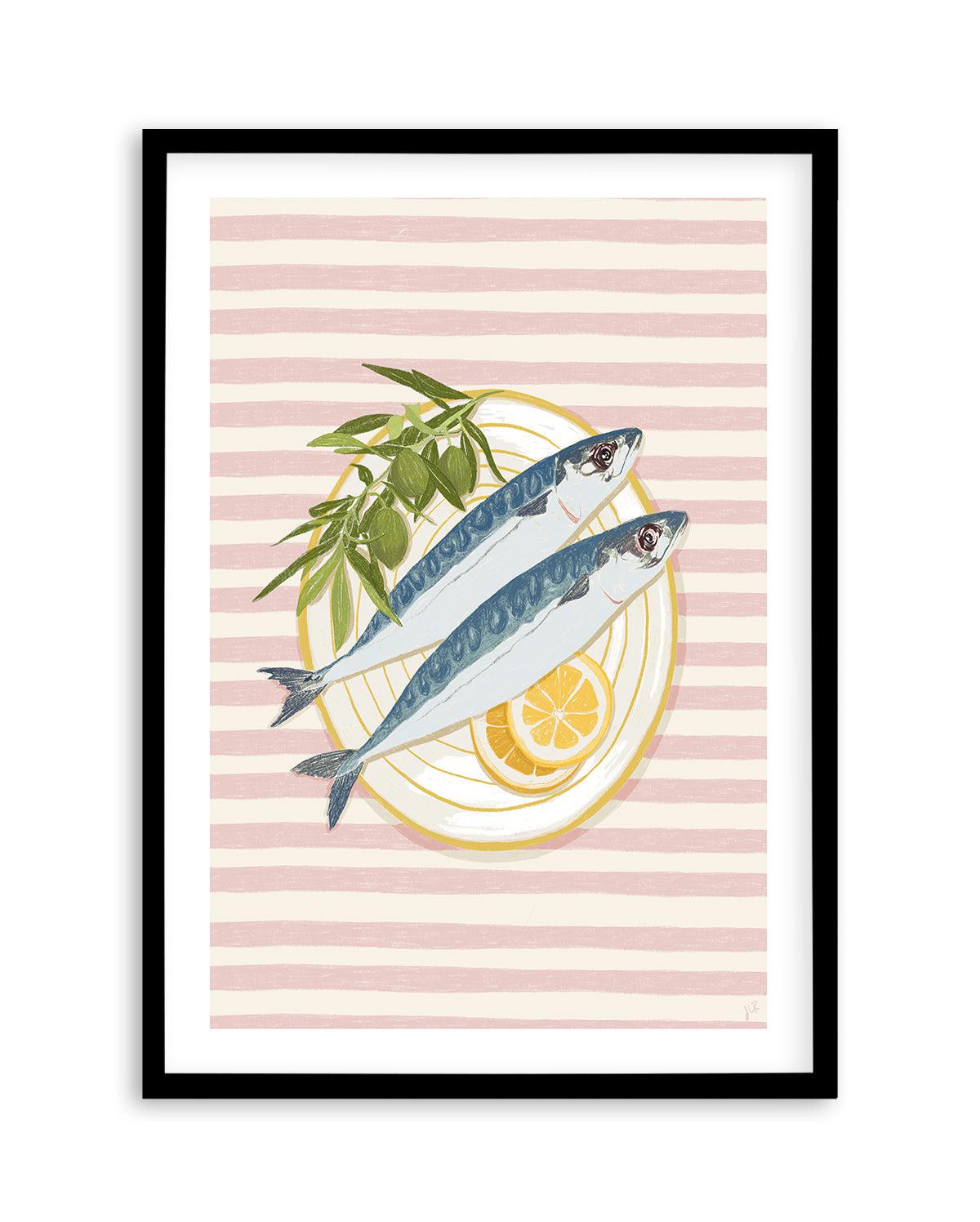 Brunch in Positano by Jenny Liz Rome Art Print-PRINT-Olive et Oriel-Jenny Liz Rome-A5 | 5.8" x 8.3" | 14.8 x 21cm-Black-With White Border-Buy-Australian-Art-Prints-Online-with-Olive-et-Oriel-Your-Artwork-Specialists-Austrailia-Decorate-With-Coastal-Photo-Wall-Art-Prints-From-Our-Beach-House-Artwork-Collection-Fine-Poster-and-Framed-Artwork