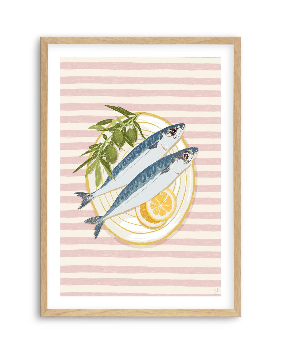 Brunch in Positano by Jenny Liz Rome Art Print-PRINT-Olive et Oriel-Jenny Liz Rome-A5 | 5.8" x 8.3" | 14.8 x 21cm-Oak-With White Border-Buy-Australian-Art-Prints-Online-with-Olive-et-Oriel-Your-Artwork-Specialists-Austrailia-Decorate-With-Coastal-Photo-Wall-Art-Prints-From-Our-Beach-House-Artwork-Collection-Fine-Poster-and-Framed-Artwork