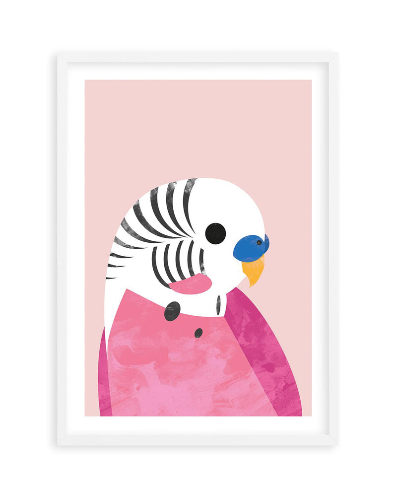 Budgie by Dan Hobday Art Print-PRINT-Olive et Oriel-Dan Hobday-A5 | 5.8" x 8.3" | 14.8 x 21cm-White-With White Border-Buy-Australian-Art-Prints-Online-with-Olive-et-Oriel-Your-Artwork-Specialists-Austrailia-Decorate-With-Coastal-Photo-Wall-Art-Prints-From-Our-Beach-House-Artwork-Collection-Fine-Poster-and-Framed-Artwork