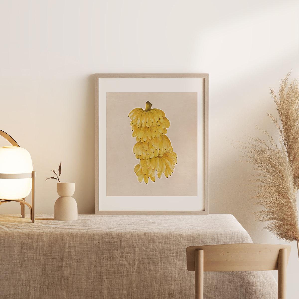 Bunch of Bananas Art Print-PRINT-Olive et Oriel-Olive et Oriel-Buy-Australian-Art-Prints-Online-with-Olive-et-Oriel-Your-Artwork-Specialists-Austrailia-Decorate-With-Coastal-Photo-Wall-Art-Prints-From-Our-Beach-House-Artwork-Collection-Fine-Poster-and-Framed-Artwork