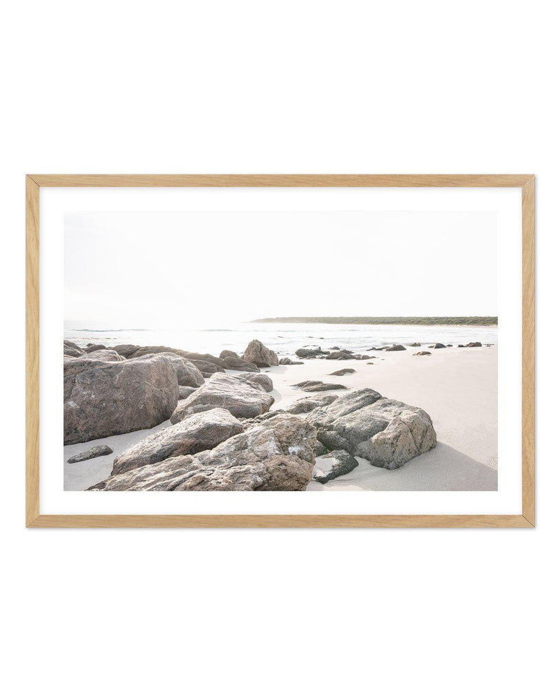 Bunker Bay Rocks I Art Print-PRINT-Olive et Oriel-Olive et Oriel-A5 | 5.8" x 8.3" | 14.8 x 21cm-Oak-With White Border-Buy-Australian-Art-Prints-Online-with-Olive-et-Oriel-Your-Artwork-Specialists-Austrailia-Decorate-With-Coastal-Photo-Wall-Art-Prints-From-Our-Beach-House-Artwork-Collection-Fine-Poster-and-Framed-Artwork
