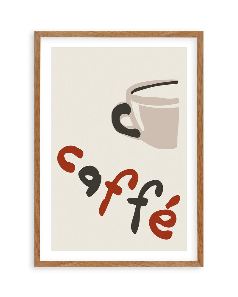 Buongiorno Caffe II Art Print-PRINT-Olive et Oriel-Simmo-50x70 cm | 19.6" x 27.5"-Walnut-With White Border-Buy-Australian-Art-Prints-Online-with-Olive-et-Oriel-Your-Artwork-Specialists-Austrailia-Decorate-With-Coastal-Photo-Wall-Art-Prints-From-Our-Beach-House-Artwork-Collection-Fine-Poster-and-Framed-Artwork
