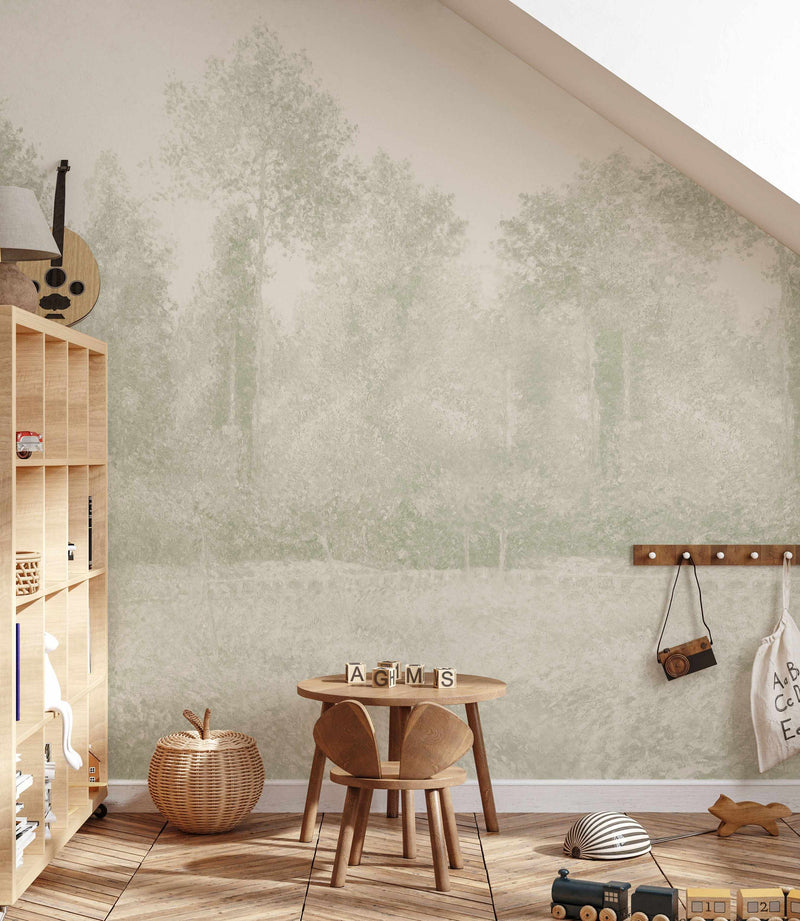 Bush Trail Wallpaper Mural-Wallpaper-Buy Australian Removable Wallpaper Now Sage Green Wallpaper Peel And Stick Wallpaper Online At Olive et Oriel Custom Made Wallpapers Wall Papers Decorate Your Bedroom Living Room Kids Room or Commercial Interior