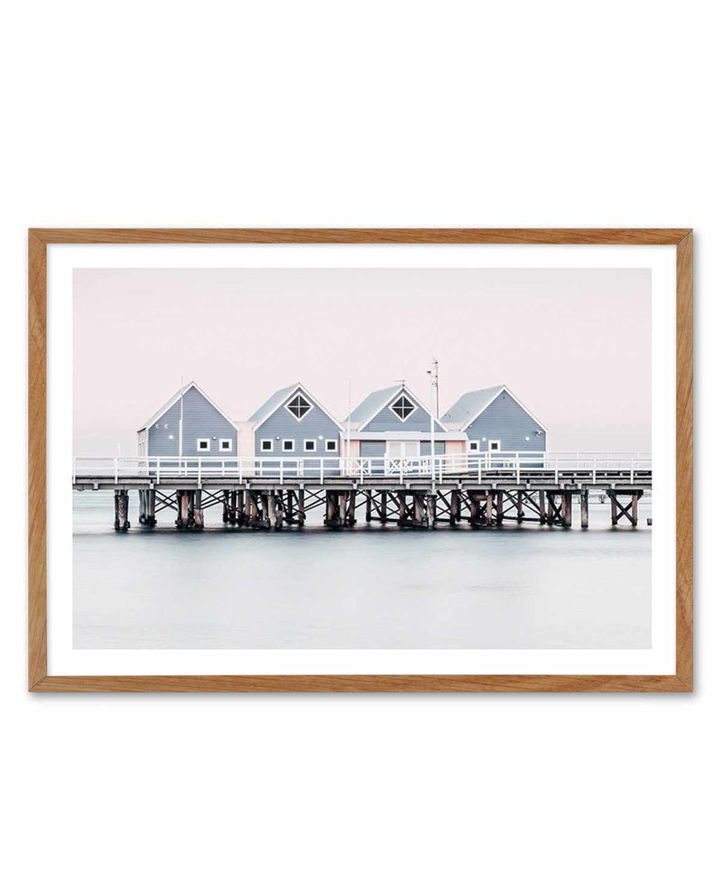 Busselton Jetty, WA Art Print-PRINT-Olive et Oriel-Olive et Oriel-50x70 cm | 19.6" x 27.5"-Walnut-With White Border-Buy-Australian-Art-Prints-Online-with-Olive-et-Oriel-Your-Artwork-Specialists-Austrailia-Decorate-With-Coastal-Photo-Wall-Art-Prints-From-Our-Beach-House-Artwork-Collection-Fine-Poster-and-Framed-Artwork