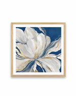 Butterfly Flower II Blue Art Print