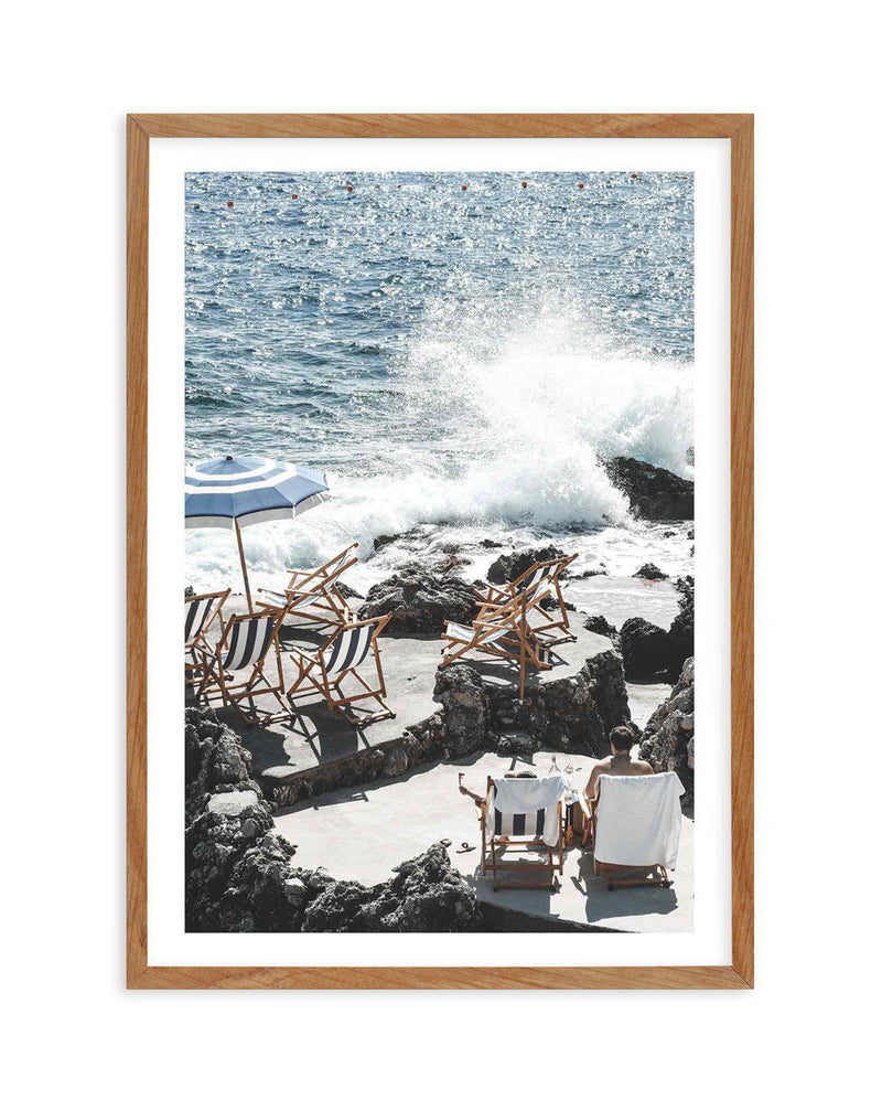 By The Sea In Capri Art Print-PRINT-Olive et Oriel-Olive et Oriel-50x70 cm | 19.6" x 27.5"-Walnut-With White Border-Buy-Australian-Art-Prints-Online-with-Olive-et-Oriel-Your-Artwork-Specialists-Austrailia-Decorate-With-Coastal-Photo-Wall-Art-Prints-From-Our-Beach-House-Artwork-Collection-Fine-Poster-and-Framed-Artwork