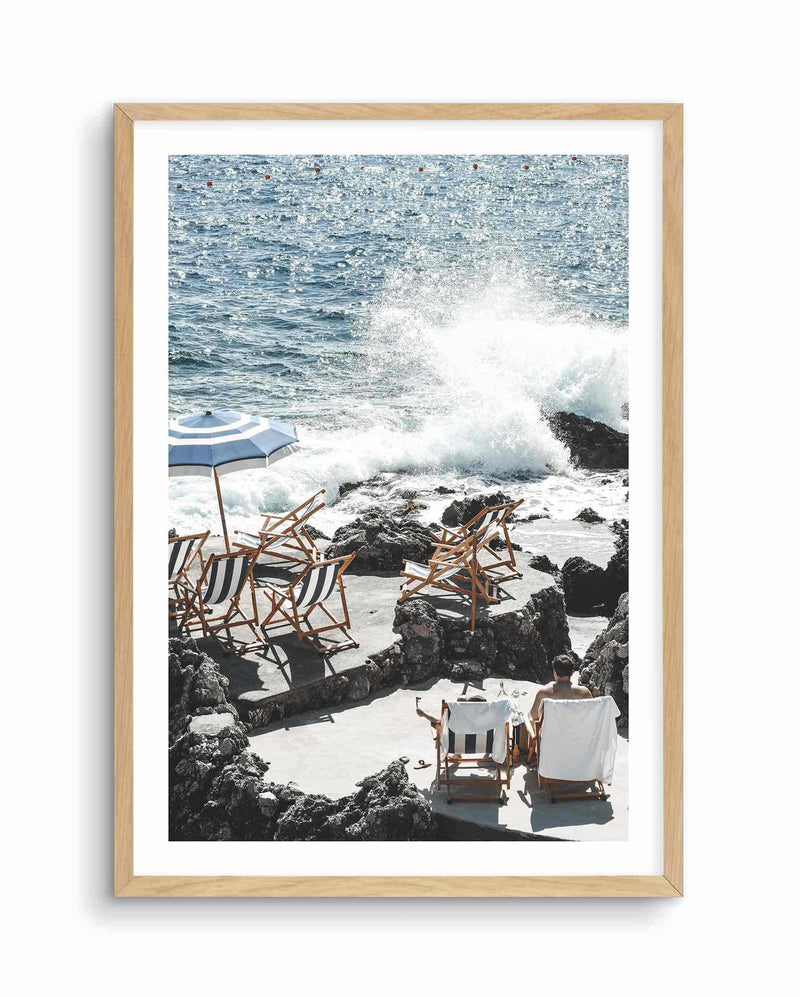 By The Sea In Capri Art Print-PRINT-Olive et Oriel-Olive et Oriel-A5 | 5.8" x 8.3" | 14.8 x 21cm-Oak-With White Border-Buy-Australian-Art-Prints-Online-with-Olive-et-Oriel-Your-Artwork-Specialists-Austrailia-Decorate-With-Coastal-Photo-Wall-Art-Prints-From-Our-Beach-House-Artwork-Collection-Fine-Poster-and-Framed-Artwork