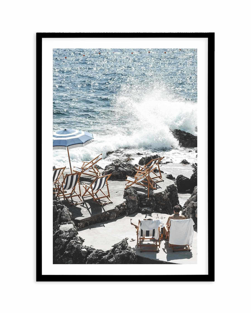 By The Sea In Capri Art Print-PRINT-Olive et Oriel-Olive et Oriel-A5 | 5.8" x 8.3" | 14.8 x 21cm-Black-With White Border-Buy-Australian-Art-Prints-Online-with-Olive-et-Oriel-Your-Artwork-Specialists-Austrailia-Decorate-With-Coastal-Photo-Wall-Art-Prints-From-Our-Beach-House-Artwork-Collection-Fine-Poster-and-Framed-Artwork