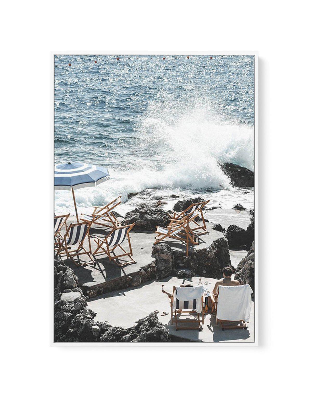 By The Sea In Capri | Framed Canvas-CANVAS-You can shop wall art online with Olive et Oriel for everything from abstract art to fun kids wall art. Our beautiful modern art prints and canvas art are available from large canvas prints to wall art paintings and our proudly Australian artwork collection offers only the highest quality framed large wall art and canvas art Australia - You can buy fashion photography prints or Hampton print posters and paintings on canvas from Olive et Oriel and have t