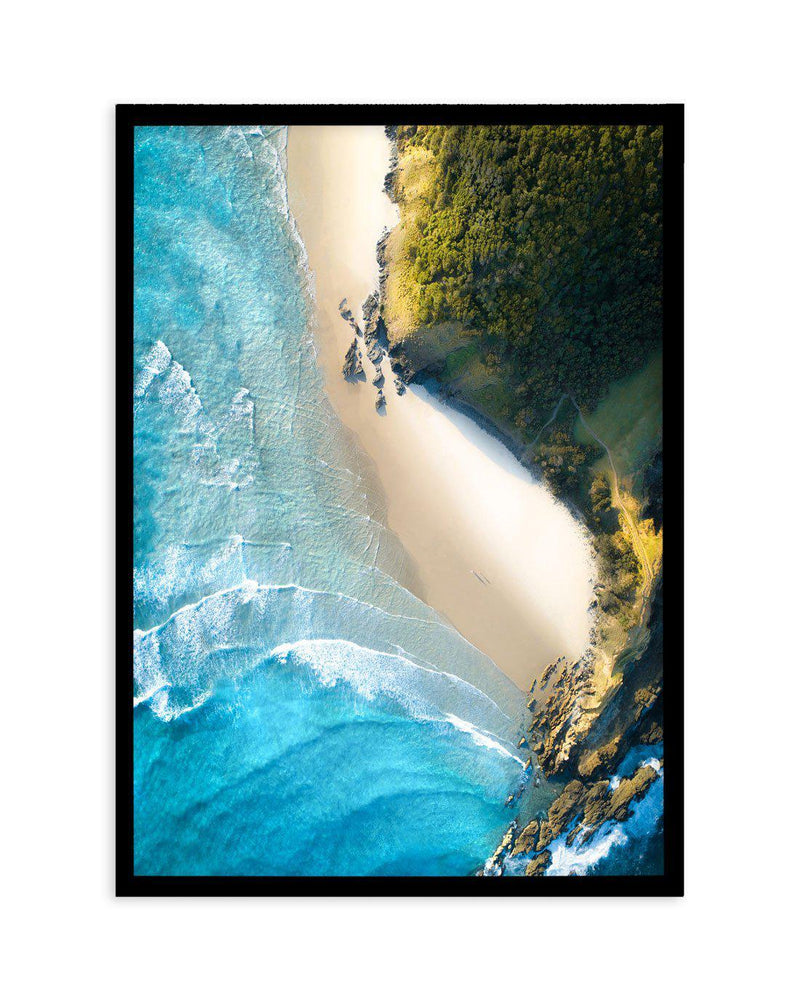Byron Bay II Art Print-PRINT-Olive et Oriel-Olive et Oriel-A5 | 5.8" x 8.3" | 14.8 x 21cm-Black-With White Border-Buy-Australian-Art-Prints-Online-with-Olive-et-Oriel-Your-Artwork-Specialists-Austrailia-Decorate-With-Coastal-Photo-Wall-Art-Prints-From-Our-Beach-House-Artwork-Collection-Fine-Poster-and-Framed-Artwork