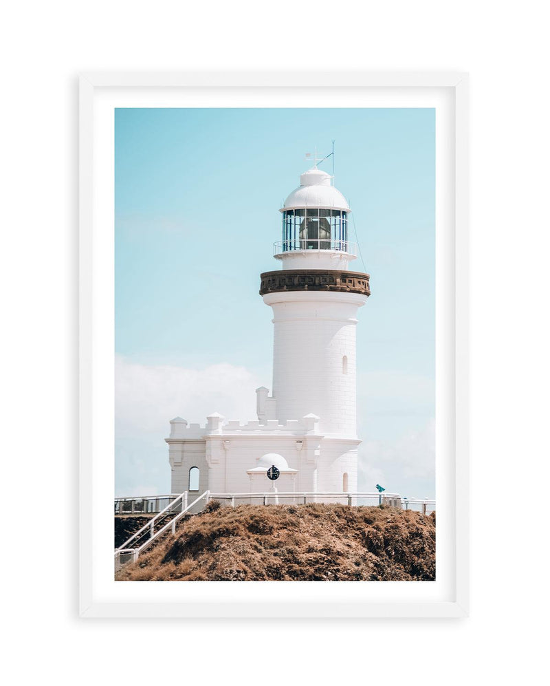 Byron Bay Lighthouse Art Print | PT-PRINT-Olive et Oriel-Olive et Oriel-A5 | 5.8" x 8.3" | 14.8 x 21cm-White-With White Border-Buy-Australian-Art-Prints-Online-with-Olive-et-Oriel-Your-Artwork-Specialists-Austrailia-Decorate-With-Coastal-Photo-Wall-Art-Prints-From-Our-Beach-House-Artwork-Collection-Fine-Poster-and-Framed-Artwork