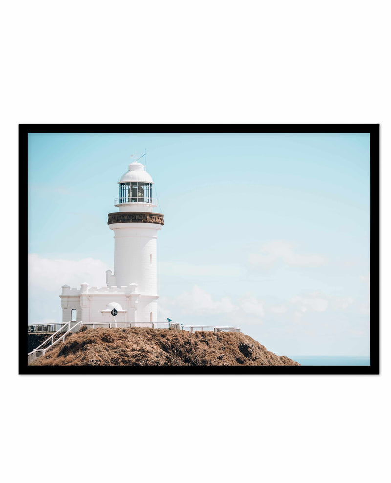 Byron Bay Lighthouse II | LS Art Print-PRINT-Olive et Oriel-Olive et Oriel-A5 | 5.8" x 8.3" | 14.8 x 21cm-Black-With White Border-Buy-Australian-Art-Prints-Online-with-Olive-et-Oriel-Your-Artwork-Specialists-Austrailia-Decorate-With-Coastal-Photo-Wall-Art-Prints-From-Our-Beach-House-Artwork-Collection-Fine-Poster-and-Framed-Artwork