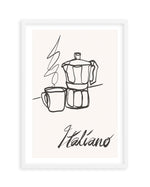 Caffe Italiano II Art Print-PRINT-Olive et Oriel-Simmo-A5 | 5.8" x 8.3" | 14.8 x 21cm-White-With White Border-Buy-Australian-Art-Prints-Online-with-Olive-et-Oriel-Your-Artwork-Specialists-Austrailia-Decorate-With-Coastal-Photo-Wall-Art-Prints-From-Our-Beach-House-Artwork-Collection-Fine-Poster-and-Framed-Artwork