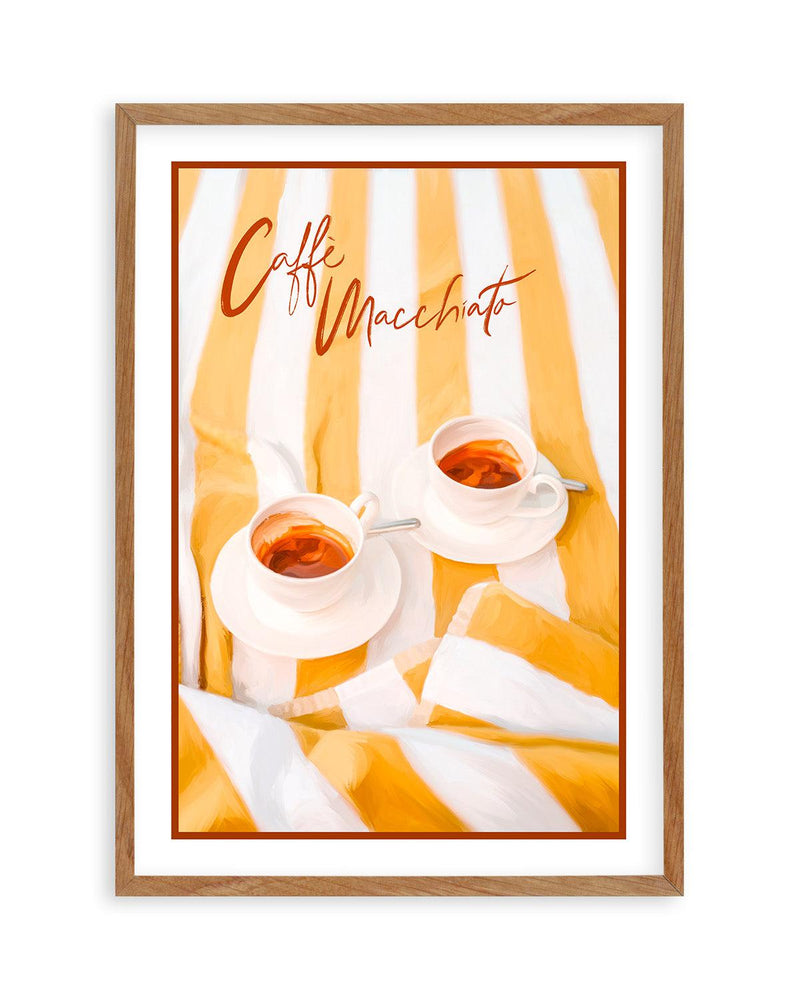 Caffe Macchiato Art Print-PRINT-Olive et Oriel-Olive et Oriel-50x70 cm | 19.6" x 27.5"-Walnut-With White Border-Buy-Australian-Art-Prints-Online-with-Olive-et-Oriel-Your-Artwork-Specialists-Austrailia-Decorate-With-Coastal-Photo-Wall-Art-Prints-From-Our-Beach-House-Artwork-Collection-Fine-Poster-and-Framed-Artwork