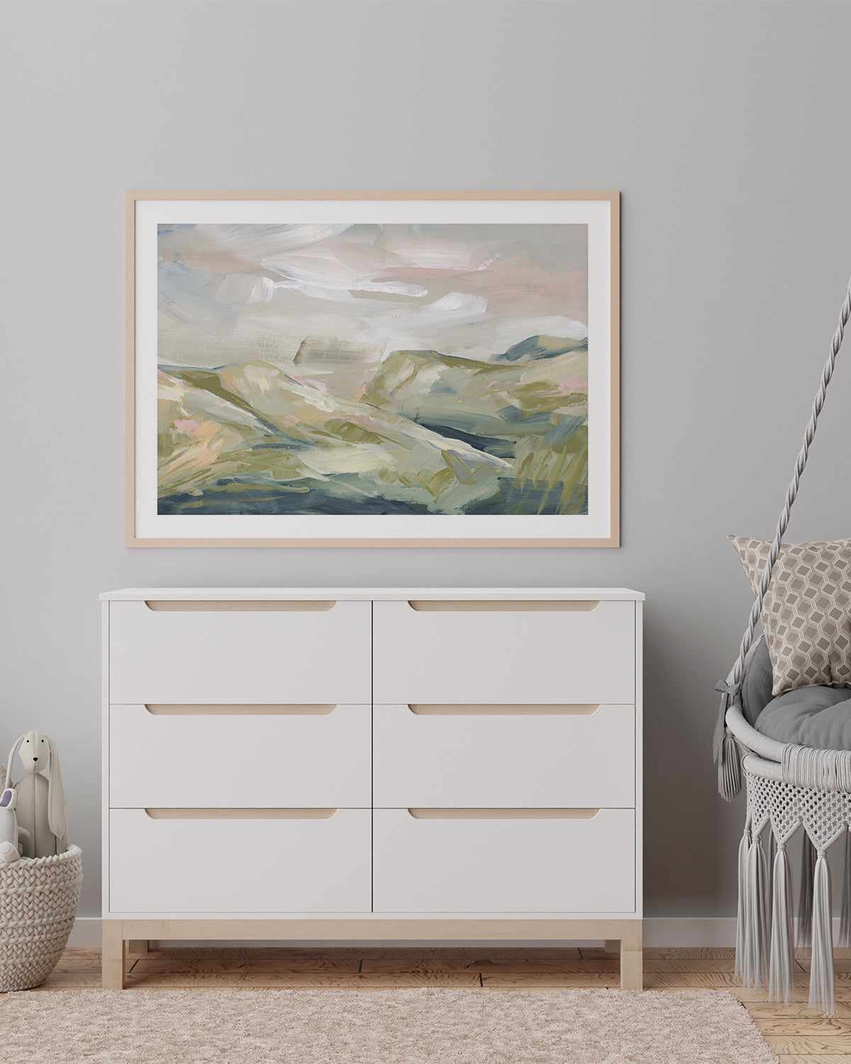 California Dreaming I by Meredith O'Neal Art Print-PRINT-Order sage mint green framed abstract painting wall art prints online with Olive et Oriel Australia