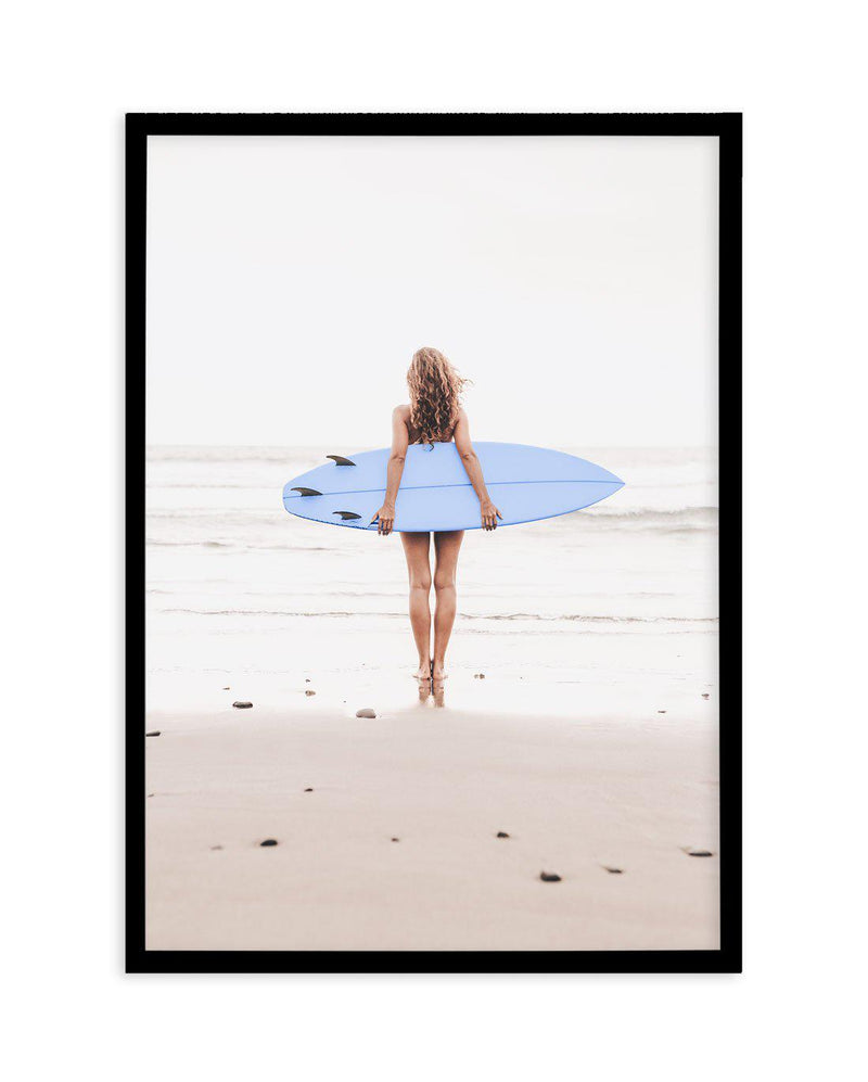 California Girl | 4 Colour Options Art Print-PRINT-Olive et Oriel-Olive et Oriel-A4 | 8.3" x 11.7" | 21 x 29.7cm-Black-With White Border-Buy-Australian-Art-Prints-Online-with-Olive-et-Oriel-Your-Artwork-Specialists-Austrailia-Decorate-With-Coastal-Photo-Wall-Art-Prints-From-Our-Beach-House-Artwork-Collection-Fine-Poster-and-Framed-Artwork