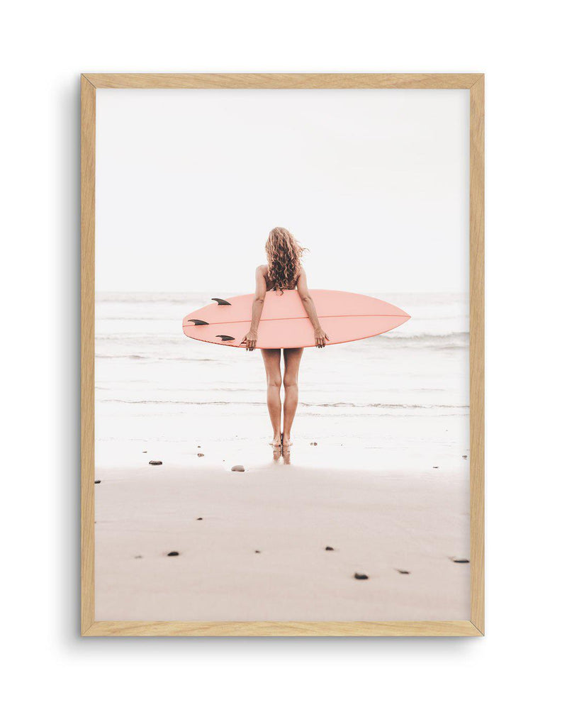 California Girl | 4 Colour Options Art Print-PRINT-Olive et Oriel-Olive et Oriel-A4 | 8.3" x 11.7" | 21 x 29.7cm-Oak-With White Border-Buy-Australian-Art-Prints-Online-with-Olive-et-Oriel-Your-Artwork-Specialists-Austrailia-Decorate-With-Coastal-Photo-Wall-Art-Prints-From-Our-Beach-House-Artwork-Collection-Fine-Poster-and-Framed-Artwork
