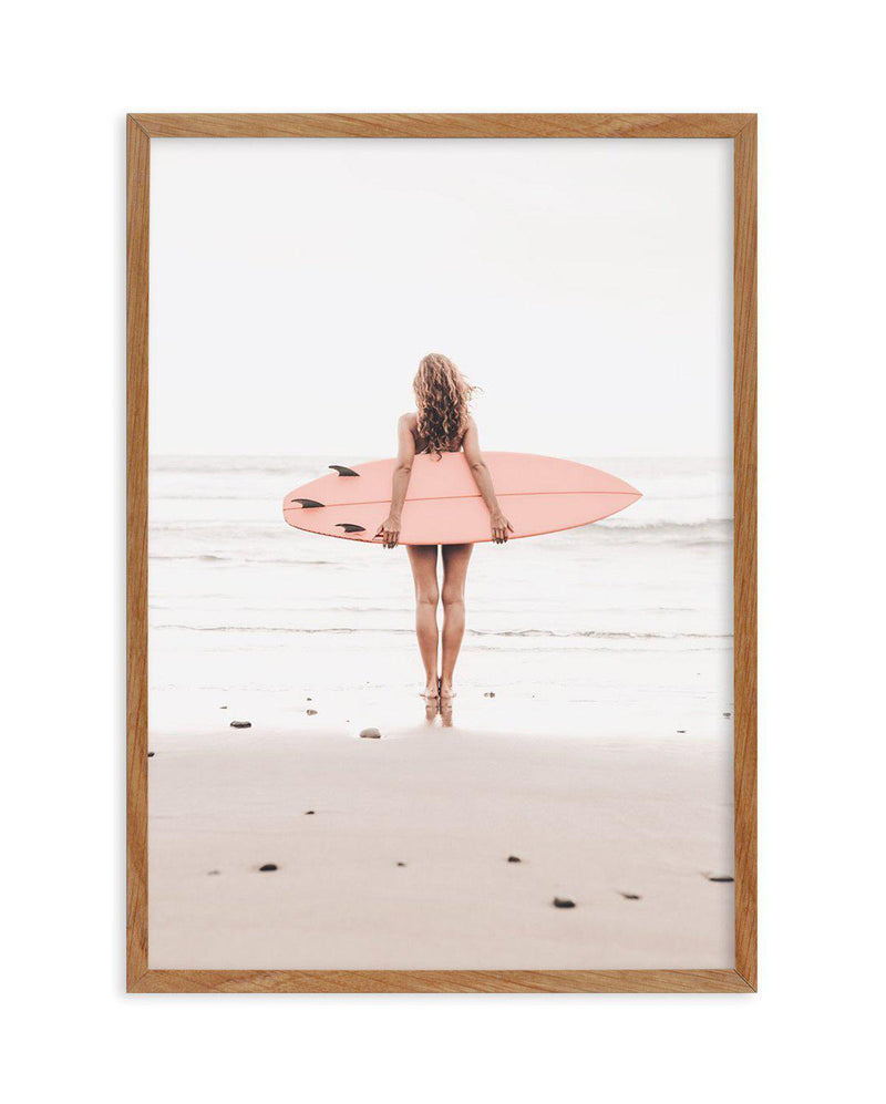 California Girl | 4 Colour Options Art Print-PRINT-Olive et Oriel-Olive et Oriel-50x70 cm | 19.6" x 27.5"-Walnut-With White Border-Buy-Australian-Art-Prints-Online-with-Olive-et-Oriel-Your-Artwork-Specialists-Austrailia-Decorate-With-Coastal-Photo-Wall-Art-Prints-From-Our-Beach-House-Artwork-Collection-Fine-Poster-and-Framed-Artwork