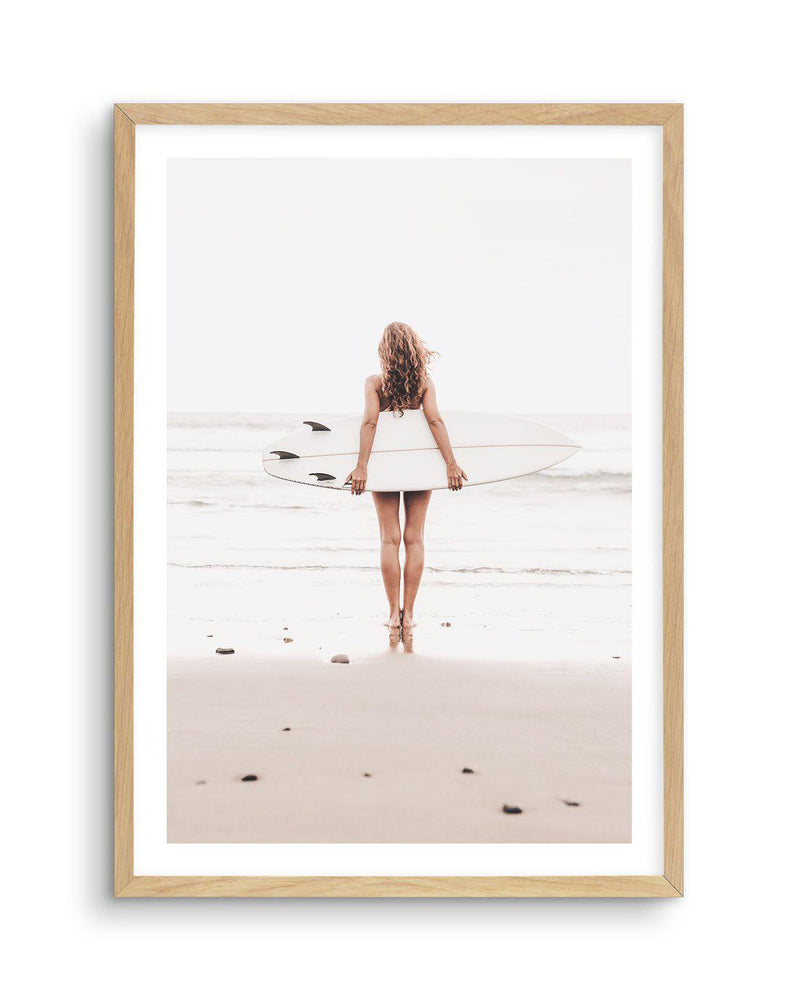 California Girl Art Print-PRINT-Olive et Oriel-Olive et Oriel-A5 | 5.8" x 8.3" | 14.8 x 21cm-Oak-With White Border-Buy-Australian-Art-Prints-Online-with-Olive-et-Oriel-Your-Artwork-Specialists-Austrailia-Decorate-With-Coastal-Photo-Wall-Art-Prints-From-Our-Beach-House-Artwork-Collection-Fine-Poster-and-Framed-Artwork