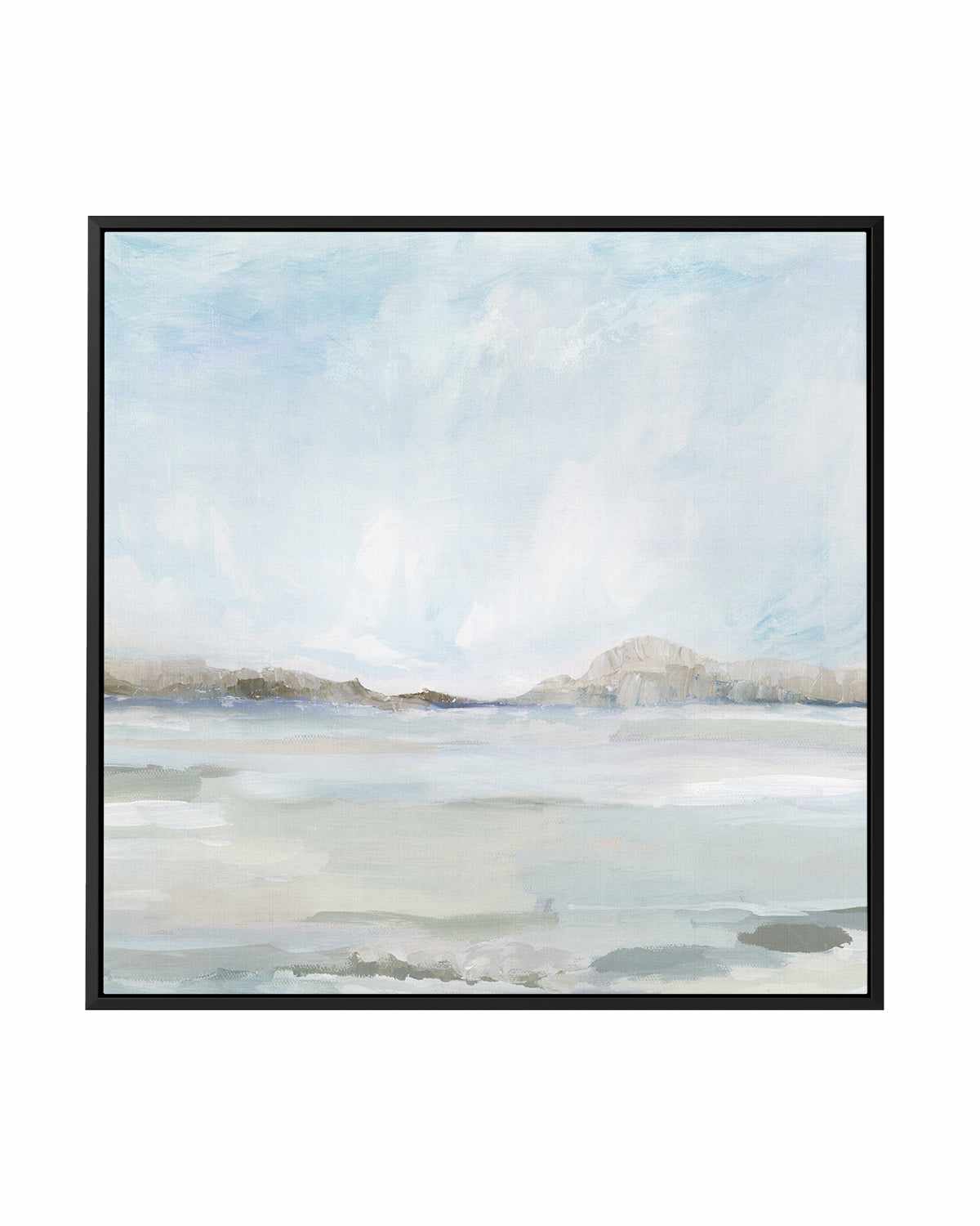 Calm Coastal | Framed Canvas Art Print