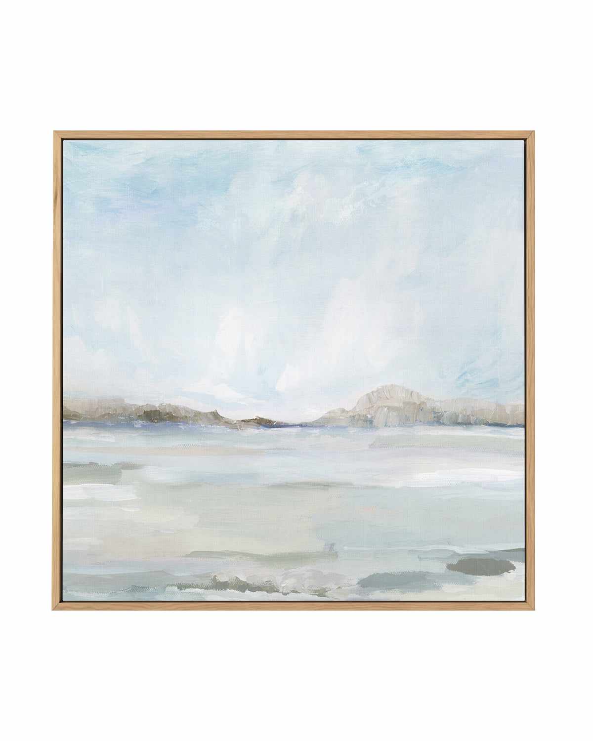 Calm Coastal | Framed Canvas Art Print