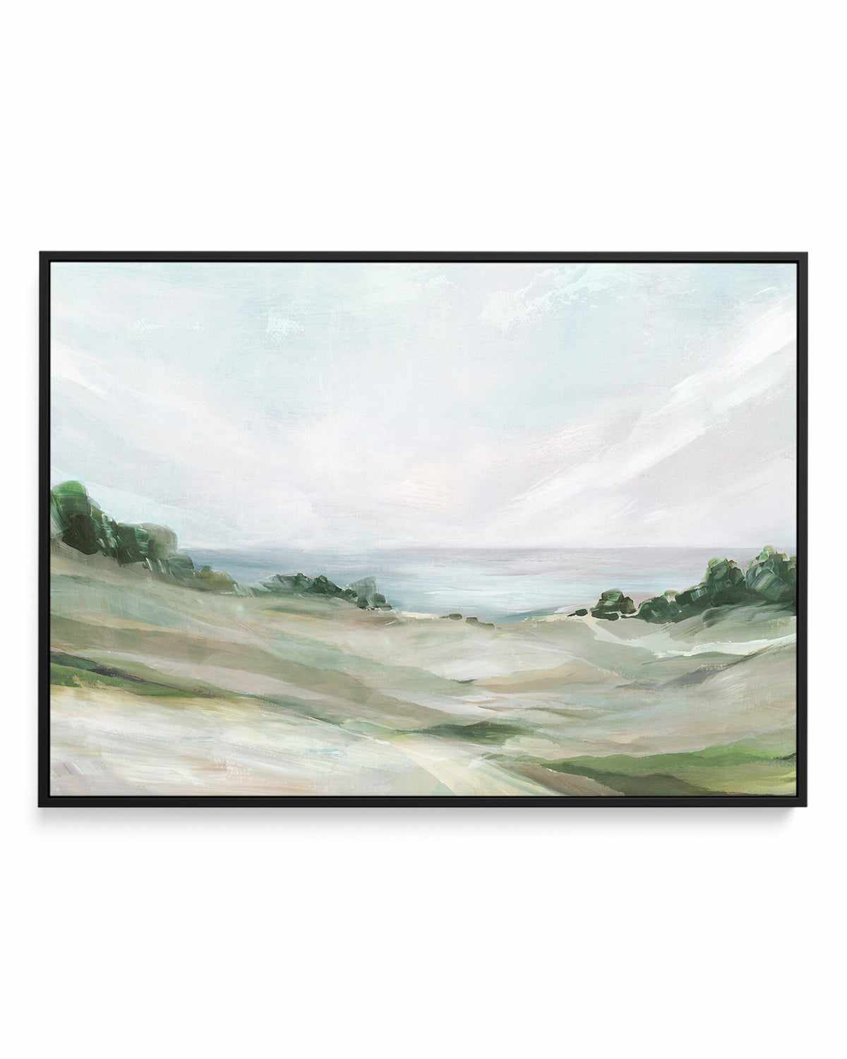 Calm Hill | Framed Canvas Art Print