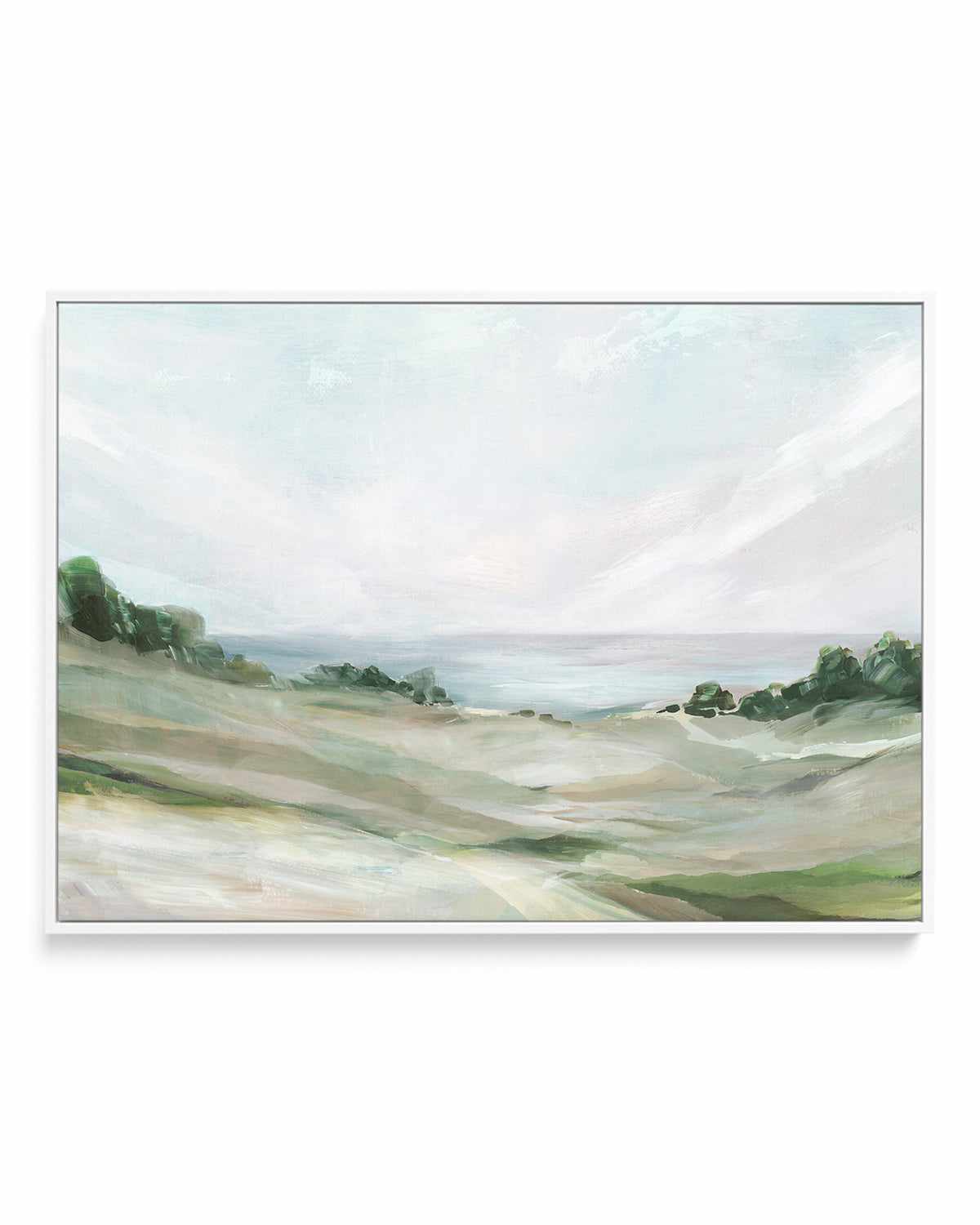 Calm Hill | Framed Canvas Art Print