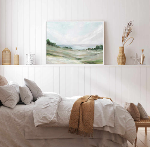 Calm Hill | Framed Canvas Art Print