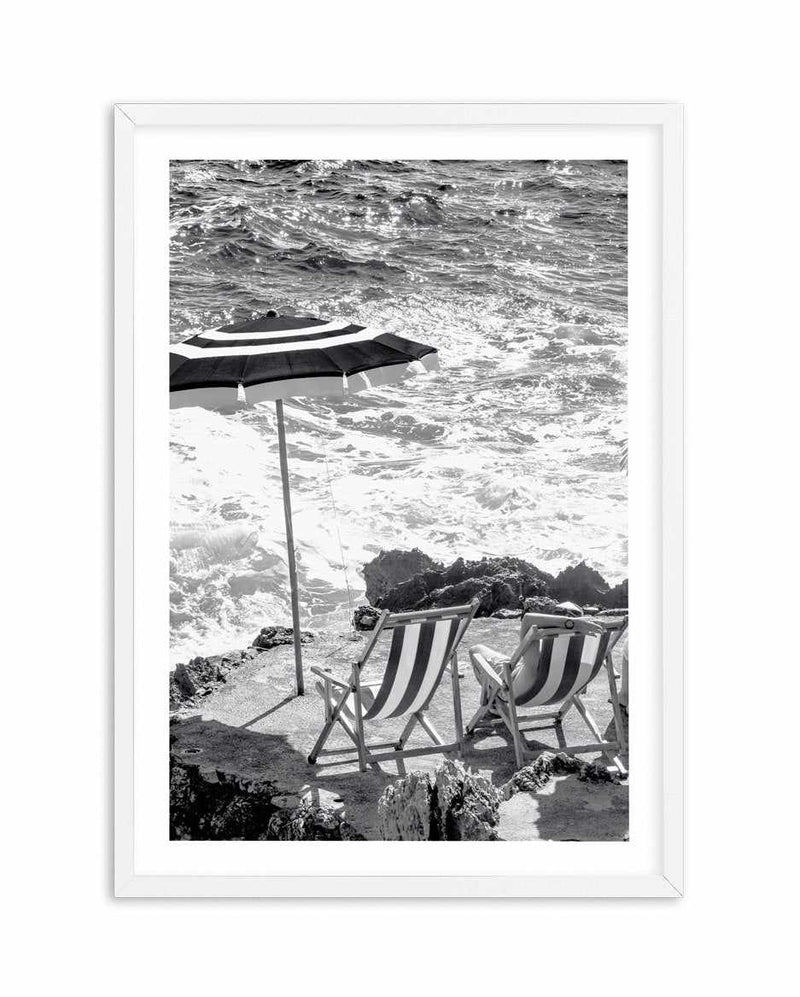 Capri Beach Club II B&W Art Print-PRINT-Olive et Oriel-Olive et Oriel-A5 | 5.8" x 8.3" | 14.8 x 21cm-White-With White Border-Buy-Australian-Art-Prints-Online-with-Olive-et-Oriel-Your-Artwork-Specialists-Austrailia-Decorate-With-Coastal-Photo-Wall-Art-Prints-From-Our-Beach-House-Artwork-Collection-Fine-Poster-and-Framed-Artwork