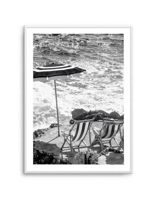 Capri Beach Club II B&W Art Print-PRINT-Olive et Oriel-Olive et Oriel-A5 | 5.8" x 8.3" | 14.8 x 21cm-Unframed Art Print-With White Border-Buy-Australian-Art-Prints-Online-with-Olive-et-Oriel-Your-Artwork-Specialists-Austrailia-Decorate-With-Coastal-Photo-Wall-Art-Prints-From-Our-Beach-House-Artwork-Collection-Fine-Poster-and-Framed-Artwork