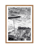Capri Beach Club II B&W Art Print-PRINT-Olive et Oriel-Olive et Oriel-50x70 cm | 19.6" x 27.5"-Walnut-With White Border-Buy-Australian-Art-Prints-Online-with-Olive-et-Oriel-Your-Artwork-Specialists-Austrailia-Decorate-With-Coastal-Photo-Wall-Art-Prints-From-Our-Beach-House-Artwork-Collection-Fine-Poster-and-Framed-Artwork