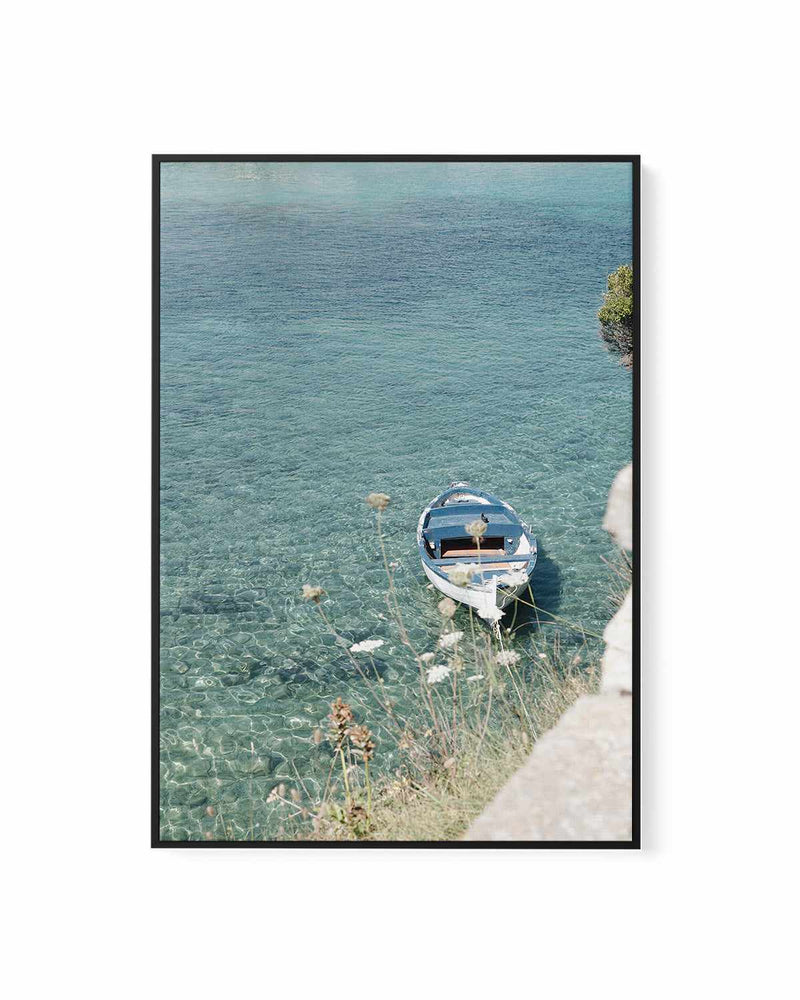 Capri Boat by Renee Rae | Framed Canvas Art Print