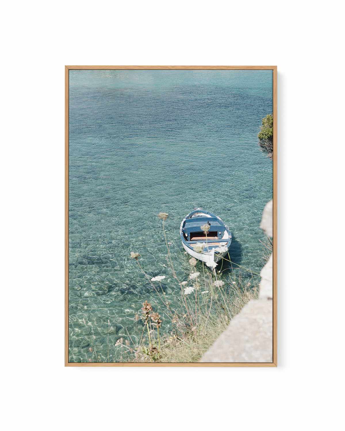 Capri Boat by Renee Rae | Framed Canvas Art Print