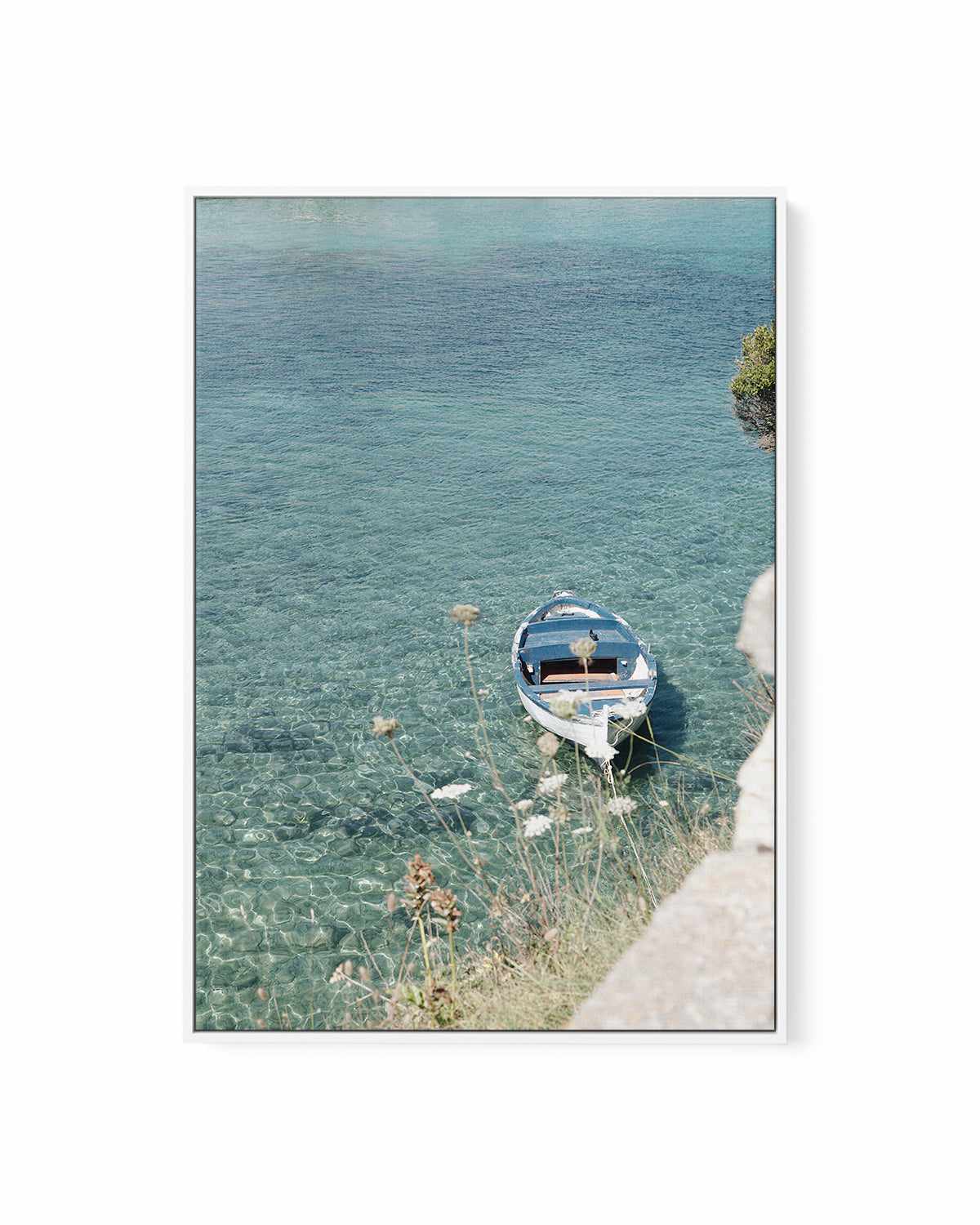 Capri Boat by Renee Rae | Framed Canvas Art Print