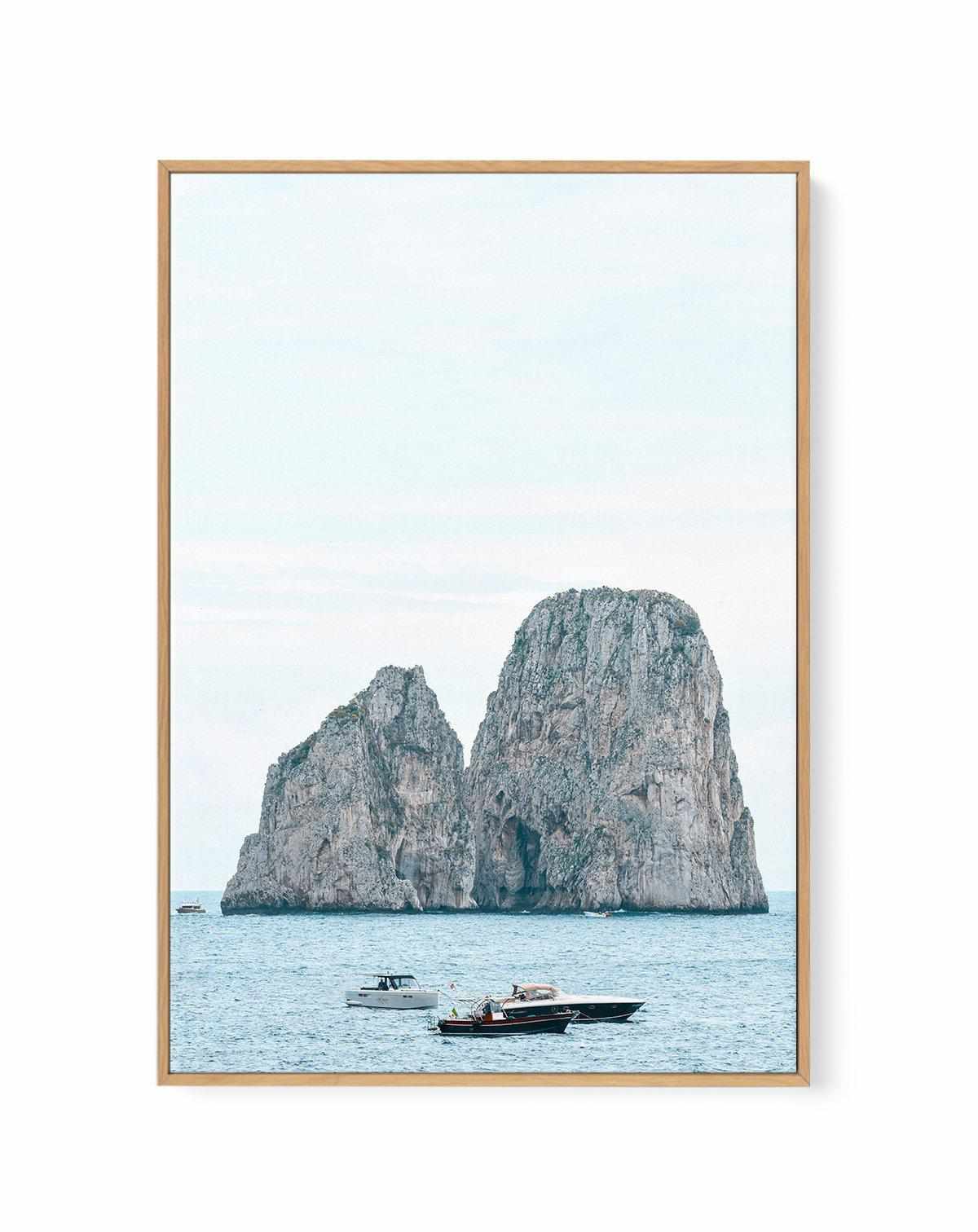 Capri Days, Italy | Framed Canvas Art Print