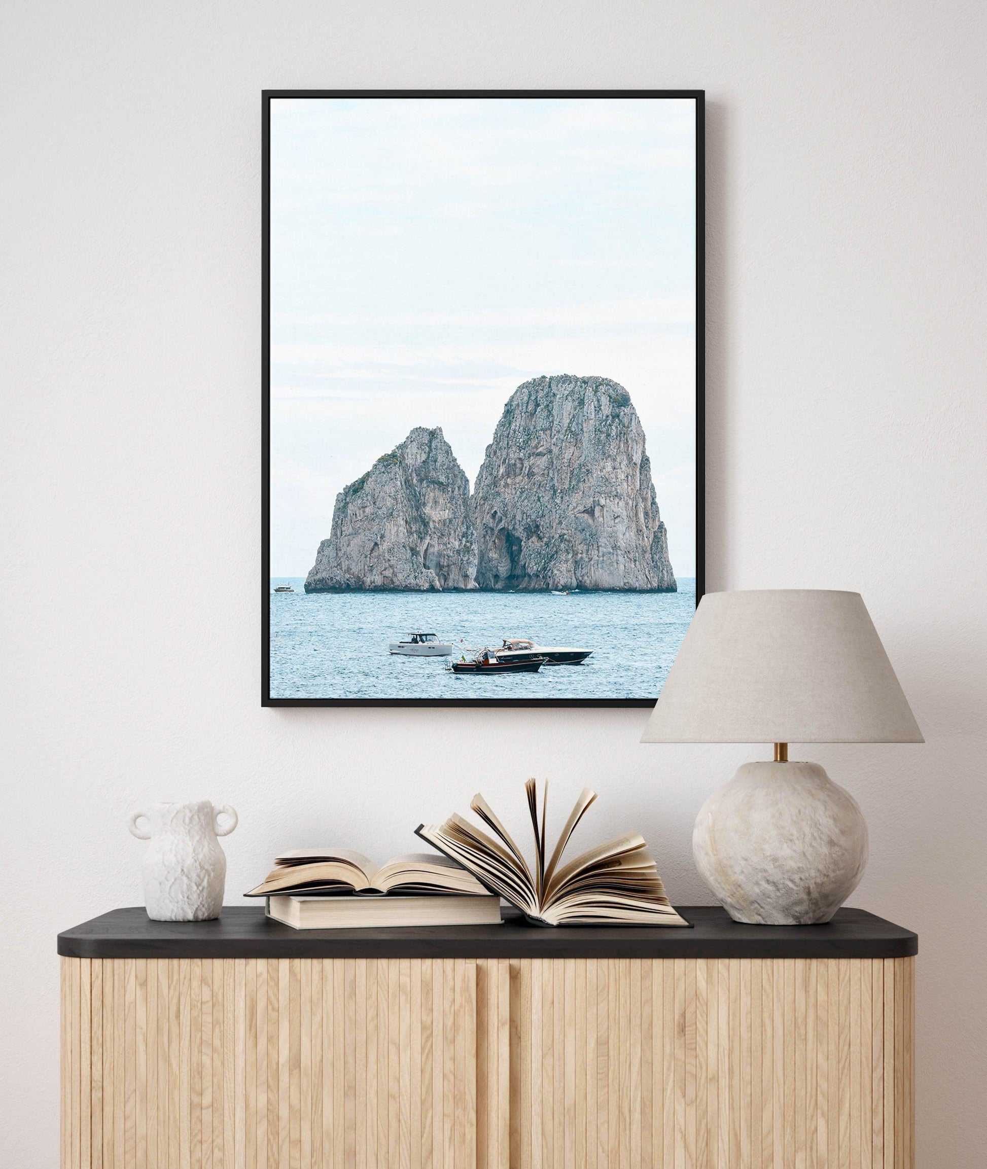 Capri Days, Italy | Framed Canvas-CANVAS-You can shop wall art online with Olive et Oriel for everything from abstract art to fun kids wall art. Our beautiful modern art prints and canvas art are available from large canvas prints to wall art paintings and our proudly Australian artwork collection offers only the highest quality framed large wall art and canvas art Australia - You can buy fashion photography prints or Hampton print posters and paintings on canvas from Olive et Oriel and have the