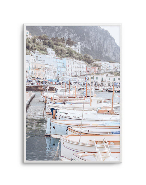 Capri Marina Art Print-PRINT-Olive et Oriel-Olive et Oriel-A5 | 5.8" x 8.3" | 14.8 x 21cm-Unframed Art Print-With White Border-Buy-Australian-Art-Prints-Online-with-Olive-et-Oriel-Your-Artwork-Specialists-Austrailia-Decorate-With-Coastal-Photo-Wall-Art-Prints-From-Our-Beach-House-Artwork-Collection-Fine-Poster-and-Framed-Artwork
