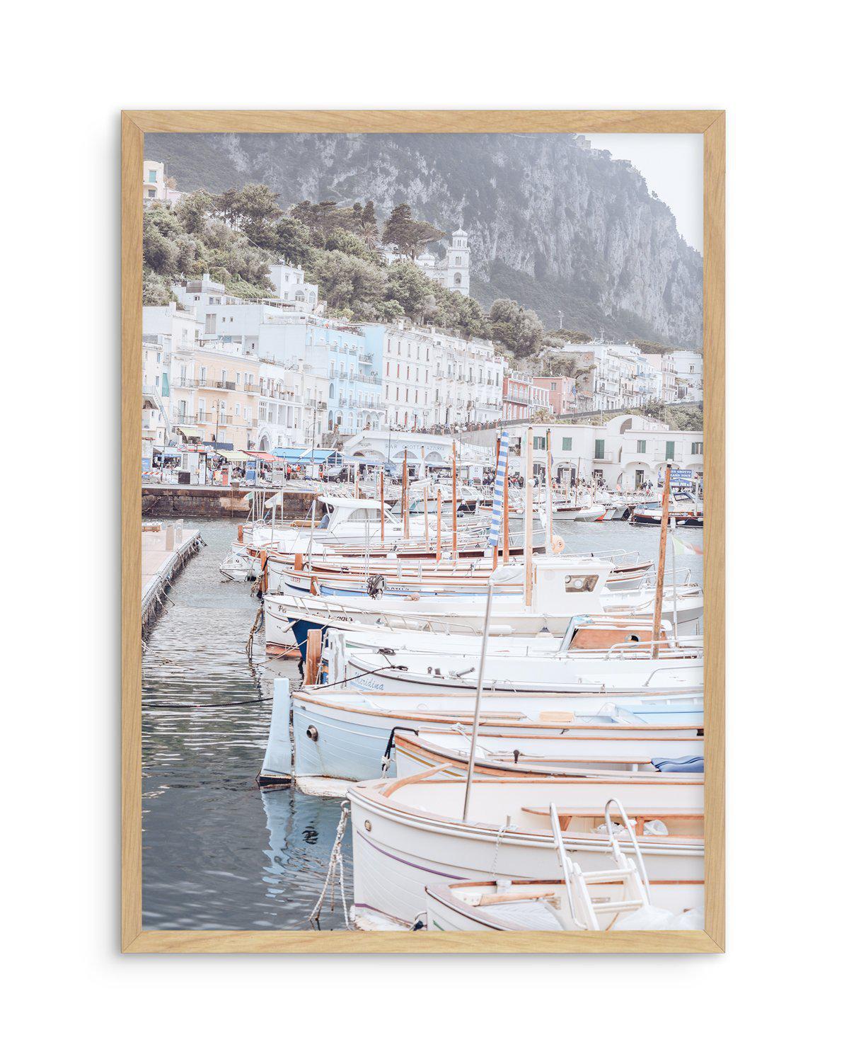 Capri Marina Art Print-PRINT-Olive et Oriel-Olive et Oriel-A5 | 5.8" x 8.3" | 14.8 x 21cm-Oak-With White Border-Buy-Australian-Art-Prints-Online-with-Olive-et-Oriel-Your-Artwork-Specialists-Austrailia-Decorate-With-Coastal-Photo-Wall-Art-Prints-From-Our-Beach-House-Artwork-Collection-Fine-Poster-and-Framed-Artwork