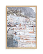 Capri Marina Art Print-PRINT-Olive et Oriel-Olive et Oriel-A5 | 5.8" x 8.3" | 14.8 x 21cm-Oak-With White Border-Buy-Australian-Art-Prints-Online-with-Olive-et-Oriel-Your-Artwork-Specialists-Austrailia-Decorate-With-Coastal-Photo-Wall-Art-Prints-From-Our-Beach-House-Artwork-Collection-Fine-Poster-and-Framed-Artwork