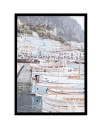 Capri Marina Art Print-PRINT-Olive et Oriel-Olive et Oriel-A5 | 5.8" x 8.3" | 14.8 x 21cm-Black-With White Border-Buy-Australian-Art-Prints-Online-with-Olive-et-Oriel-Your-Artwork-Specialists-Austrailia-Decorate-With-Coastal-Photo-Wall-Art-Prints-From-Our-Beach-House-Artwork-Collection-Fine-Poster-and-Framed-Artwork