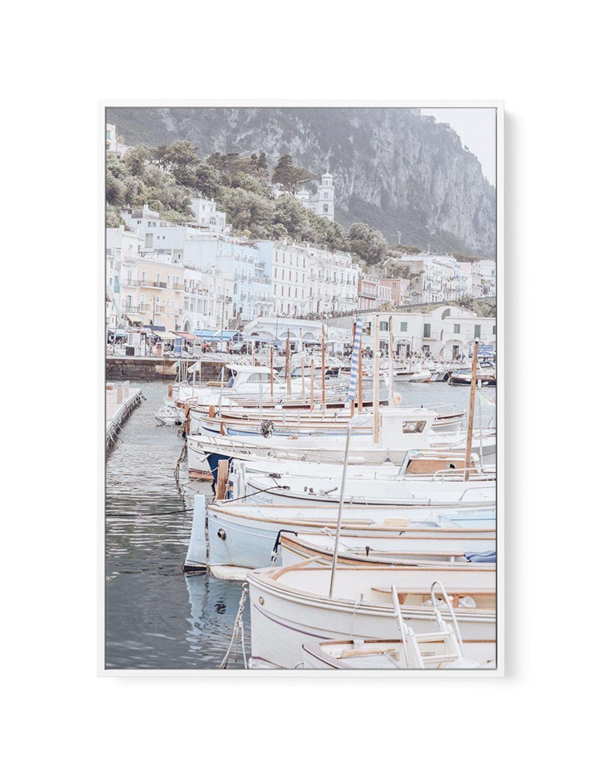 Capri Marina | Framed Canvas-CANVAS-You can shop wall art online with Olive et Oriel for everything from abstract art to fun kids wall art. Our beautiful modern art prints and canvas art are available from large canvas prints to wall art paintings and our proudly Australian artwork collection offers only the highest quality framed large wall art and canvas art Australia - You can buy fashion photography prints or Hampton print posters and paintings on canvas from Olive et Oriel and have them del