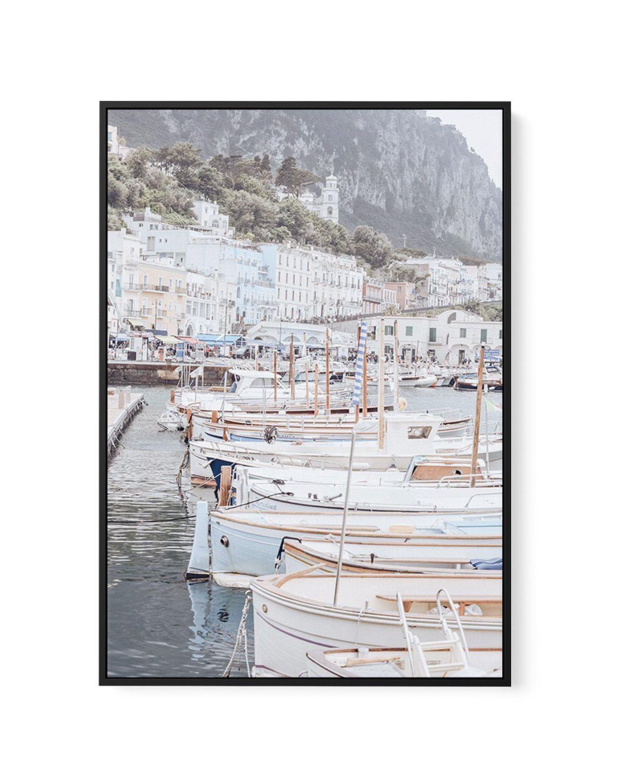 Capri Marina | Framed Canvas-CANVAS-You can shop wall art online with Olive et Oriel for everything from abstract art to fun kids wall art. Our beautiful modern art prints and canvas art are available from large canvas prints to wall art paintings and our proudly Australian artwork collection offers only the highest quality framed large wall art and canvas art Australia - You can buy fashion photography prints or Hampton print posters and paintings on canvas from Olive et Oriel and have them del