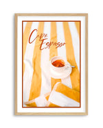 Capri Espresso Art Print-PRINT-Olive et Oriel-Olive et Oriel-A5 | 5.8" x 8.3" | 14.8 x 21cm-Oak-With White Border-Buy-Australian-Art-Prints-Online-with-Olive-et-Oriel-Your-Artwork-Specialists-Austrailia-Decorate-With-Coastal-Photo-Wall-Art-Prints-From-Our-Beach-House-Artwork-Collection-Fine-Poster-and-Framed-Artwork