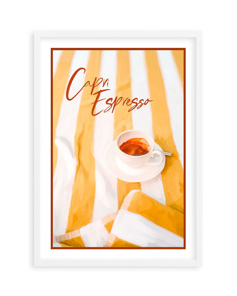 Capri Espresso Art Print-PRINT-Olive et Oriel-Olive et Oriel-A5 | 5.8" x 8.3" | 14.8 x 21cm-White-With White Border-Buy-Australian-Art-Prints-Online-with-Olive-et-Oriel-Your-Artwork-Specialists-Austrailia-Decorate-With-Coastal-Photo-Wall-Art-Prints-From-Our-Beach-House-Artwork-Collection-Fine-Poster-and-Framed-Artwork